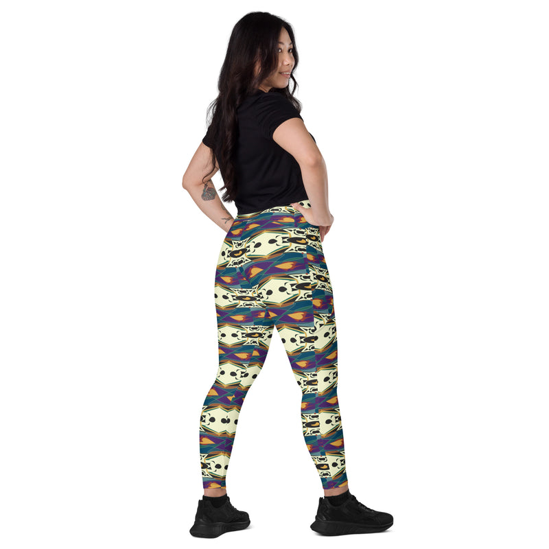 Spider Granma's Love Village Leggings | Afrocentric Queer Art