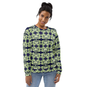 Lovin Lichen Sweatshirt | Black Botanical Art