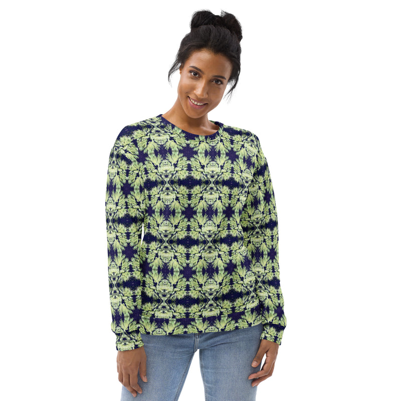 Lovin Lichen Sweatshirt | Black Botanical Art