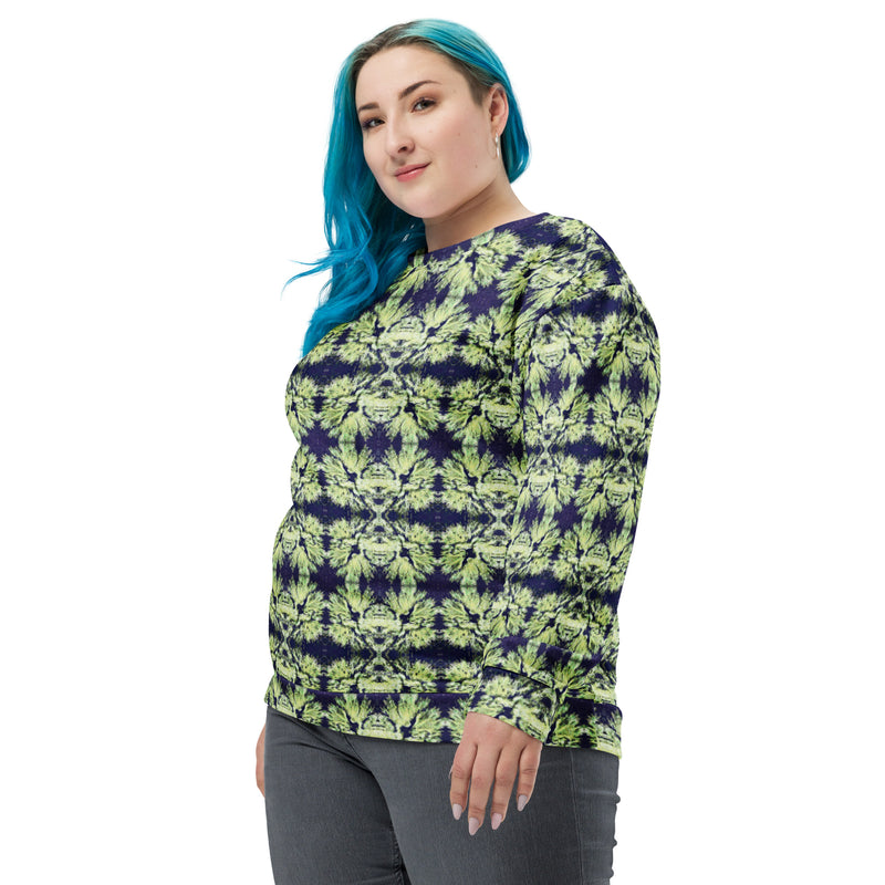 Lovin Lichen Sweatshirt | Black Botanical Art