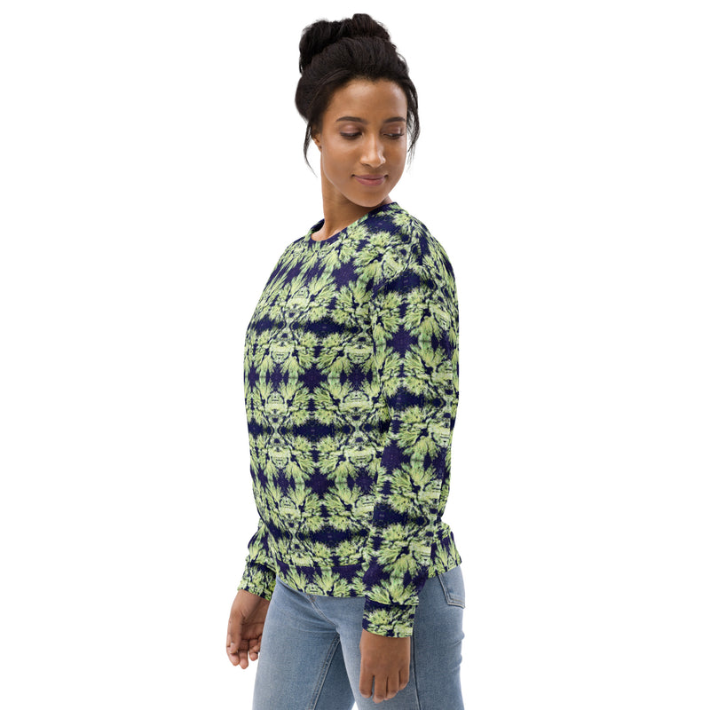 Lovin Lichen Sweatshirt | Black Botanical Art