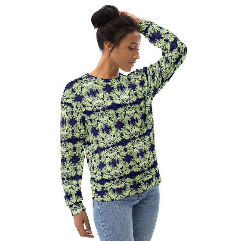 Lovin Lichen Sweatshirt | Black Botanical Art