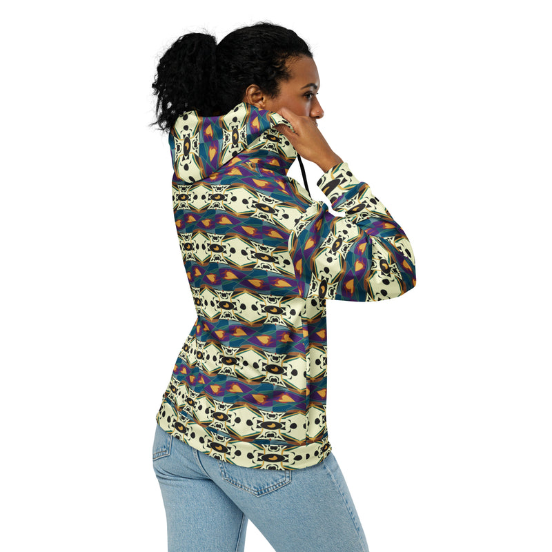 Spider Granma's Love Village Zip Hoodie | Afrocentric & Queer Art