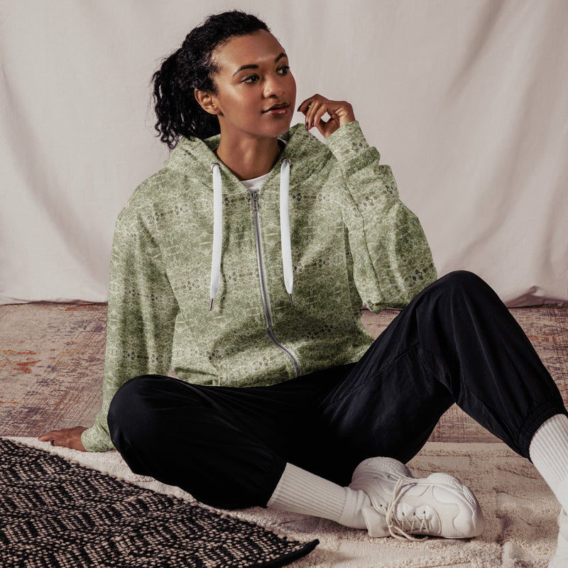 Spanish Moss Zip Hoodie | Afrocentric Southern Pride