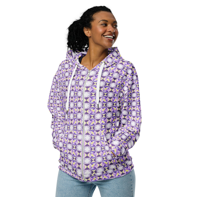 Oba Moro Pathways Zip Hoodie | Afrocentric Pride