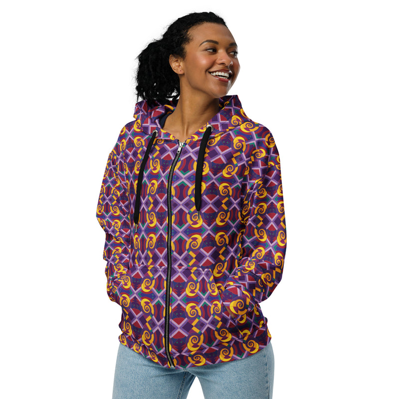 Yansa Gathers Zip Hoodie | Black Queer Art