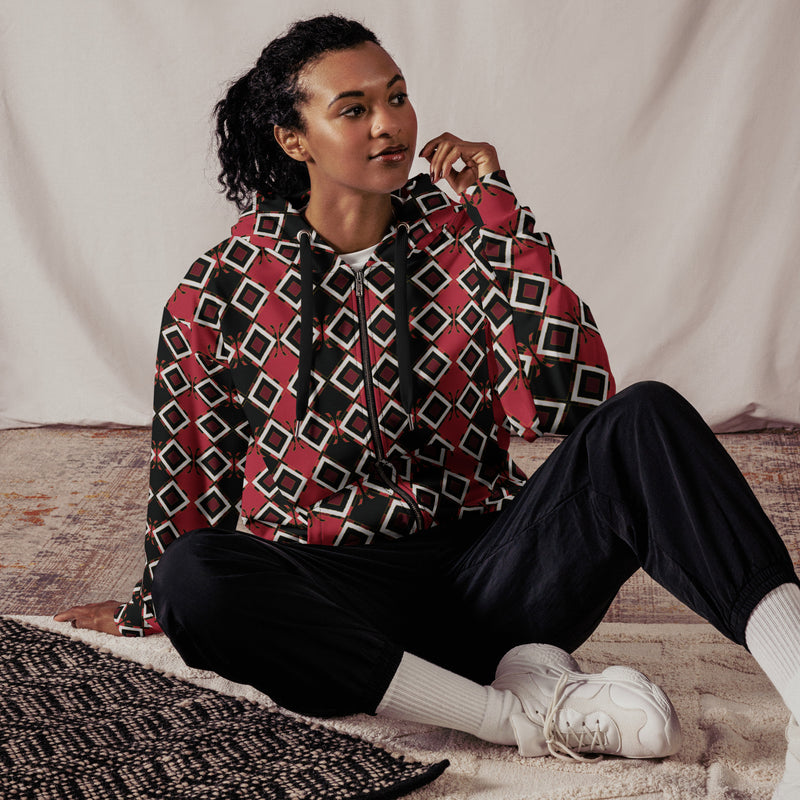 Garabato Pathways Zip Hoodie | Afrocentric & Queer Art