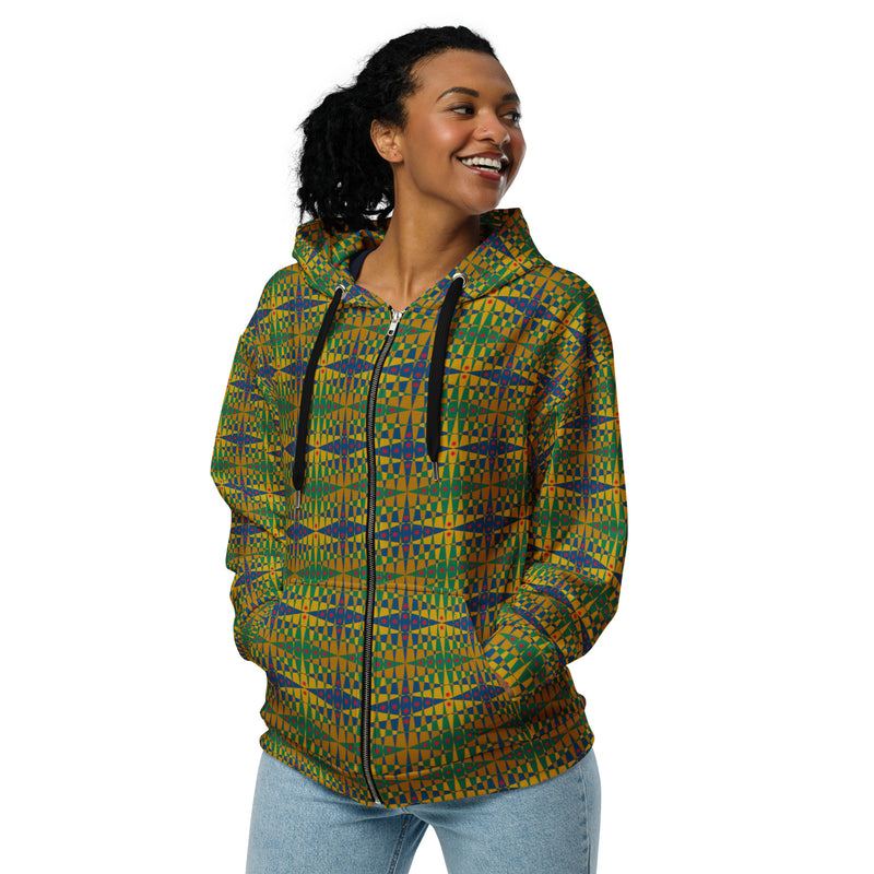 Pitti Pat To Market Zip Hoodie | Black Diaspora Art