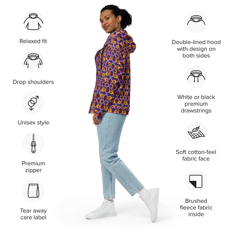 Yansa Gathers Zip Hoodie | Black Queer Art