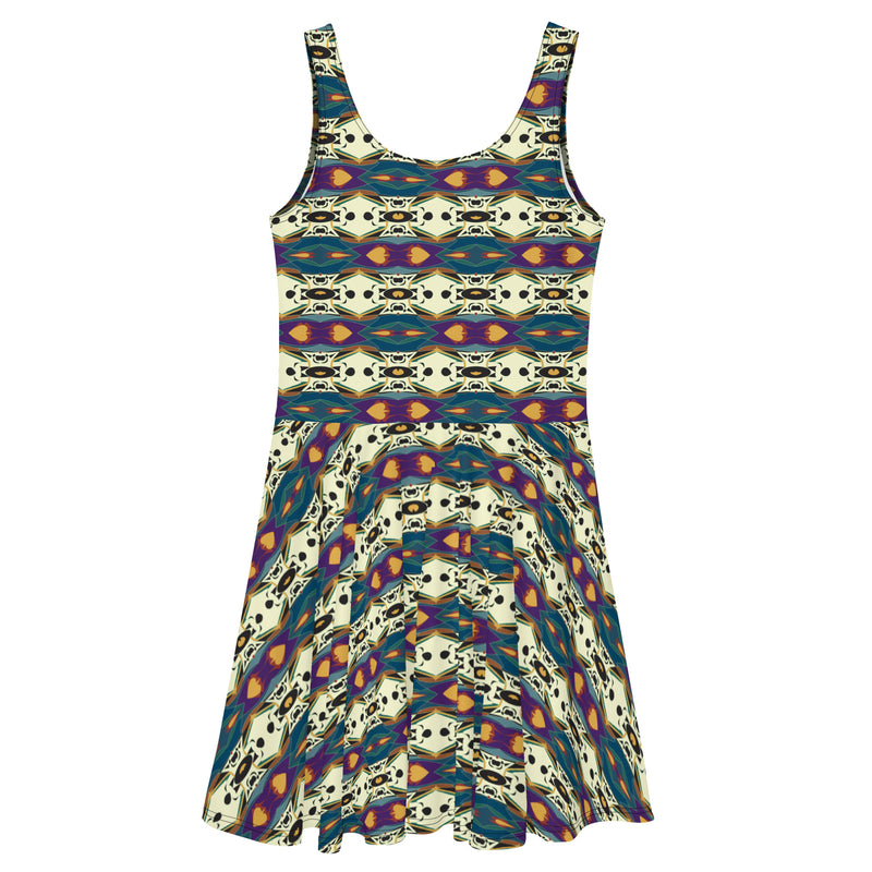 Granma Spider's Love Village Skater Dress | Afrocentric Fashion