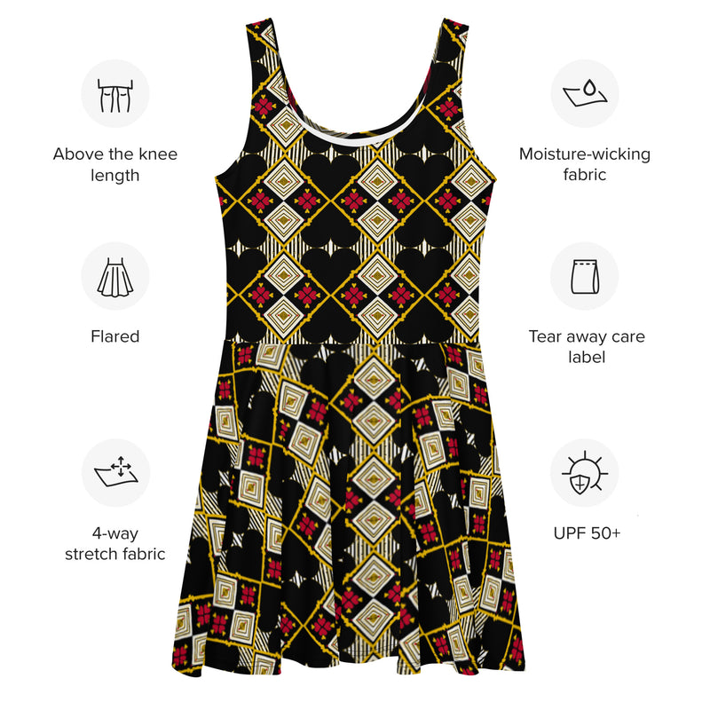 Issa Black Love Thang Skater Dress | Black Love Apparel