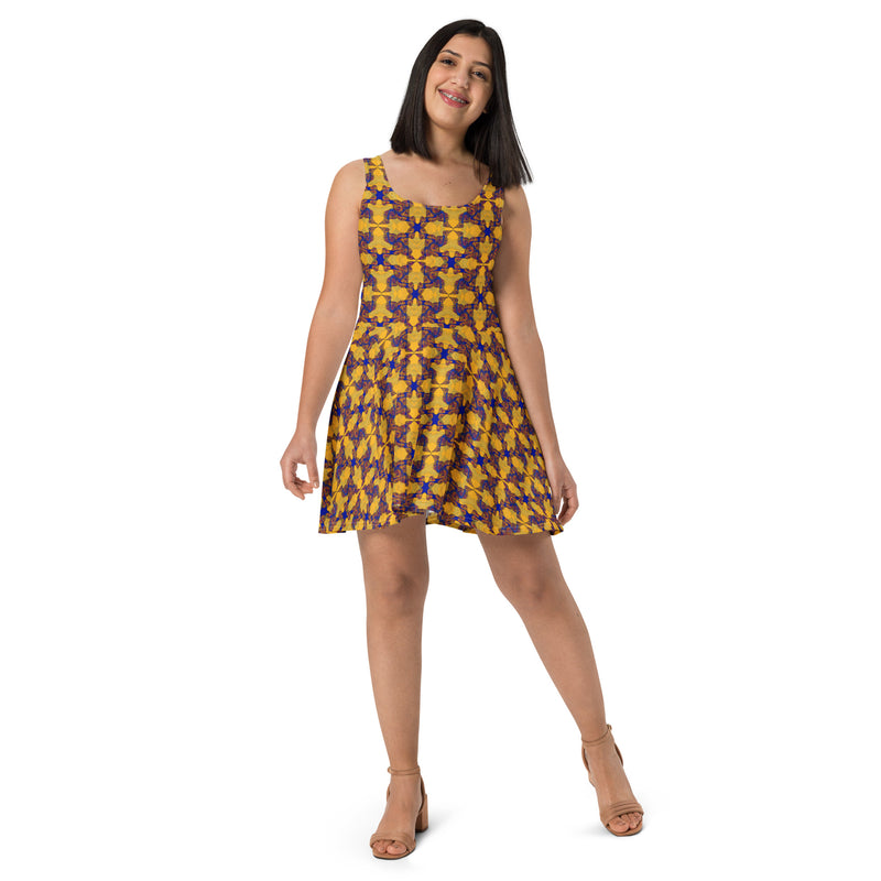 Hot Wata Skater Dress | Oshun Orisha Art