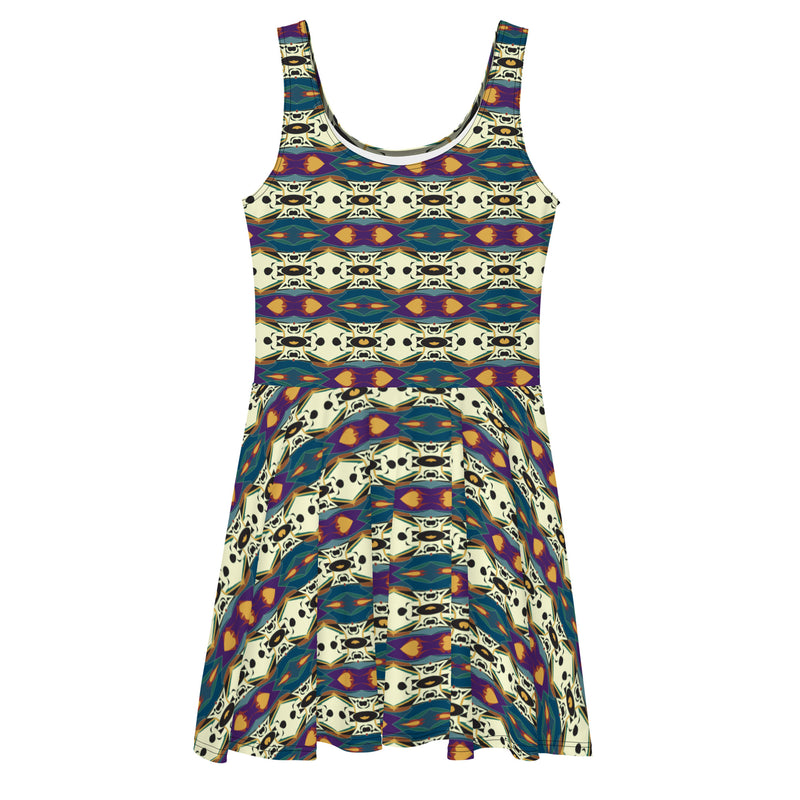 Granma Spider's Love Village Skater Dress | Afrocentric Fashion