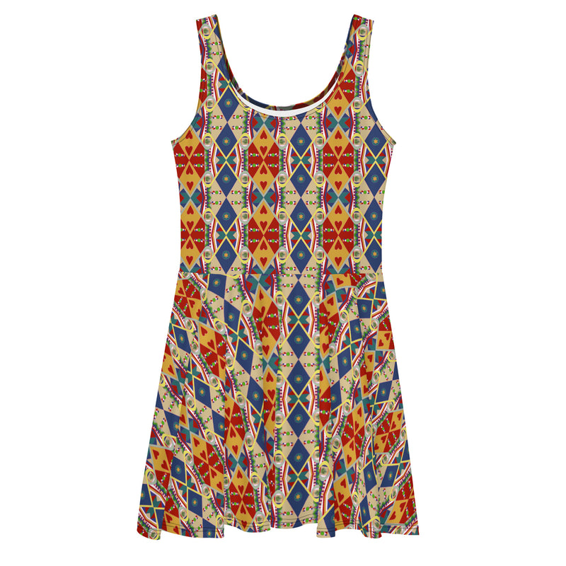 Egun Illuminations Skater Dress | Yoruba Ancestor Veneration
