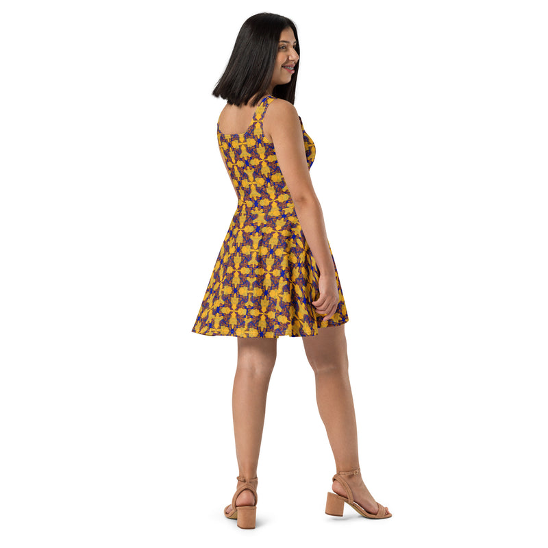 Hot Wata Skater Dress | Oshun Orisha Art