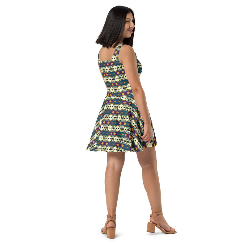 Granma Spider's Love Village Skater Dress | Afrocentric Fashion