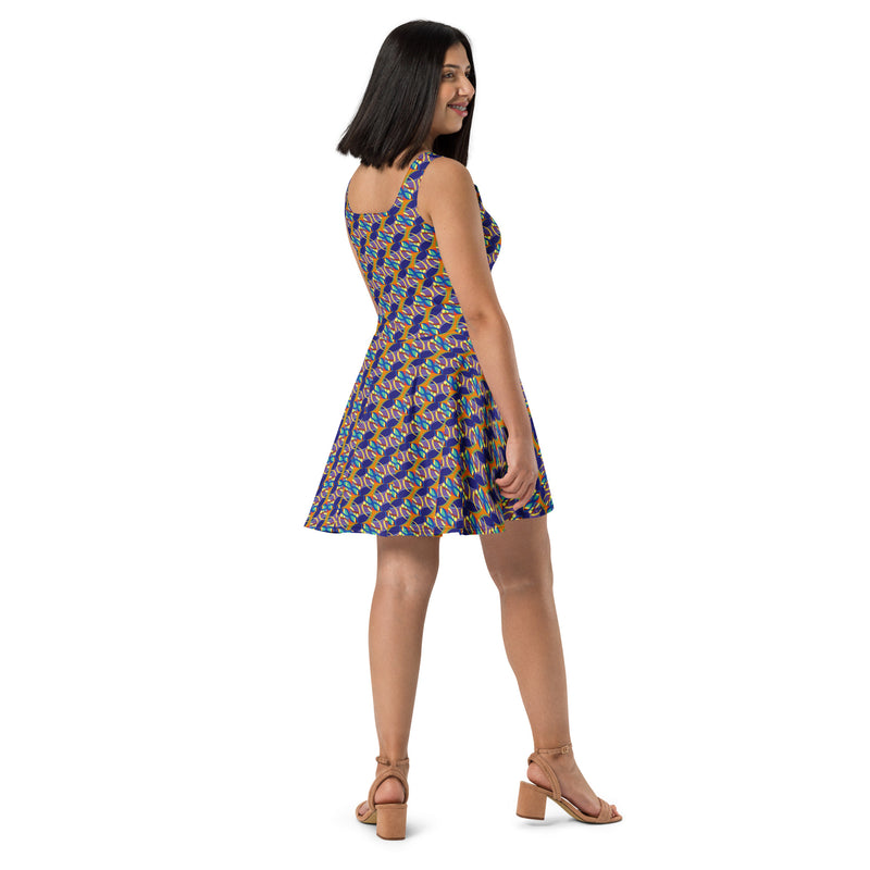Nana's Strands Skater Dress | Black Heritage Fashion