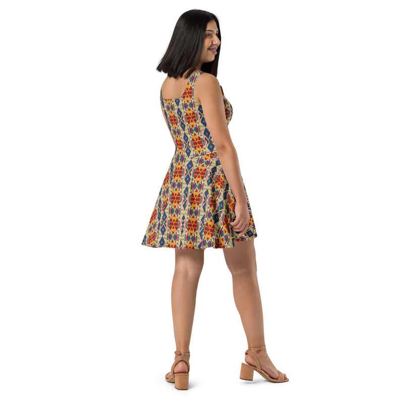 Egun Illuminations Skater Dress | Yoruba Ancestor Veneration