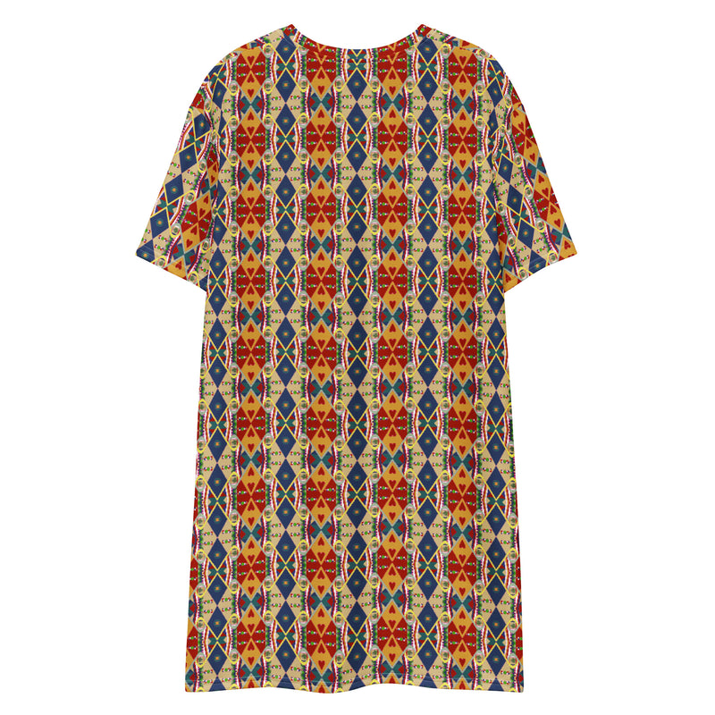 Egun Illuminations T-Shirt Dress | Afrocentric Fashion