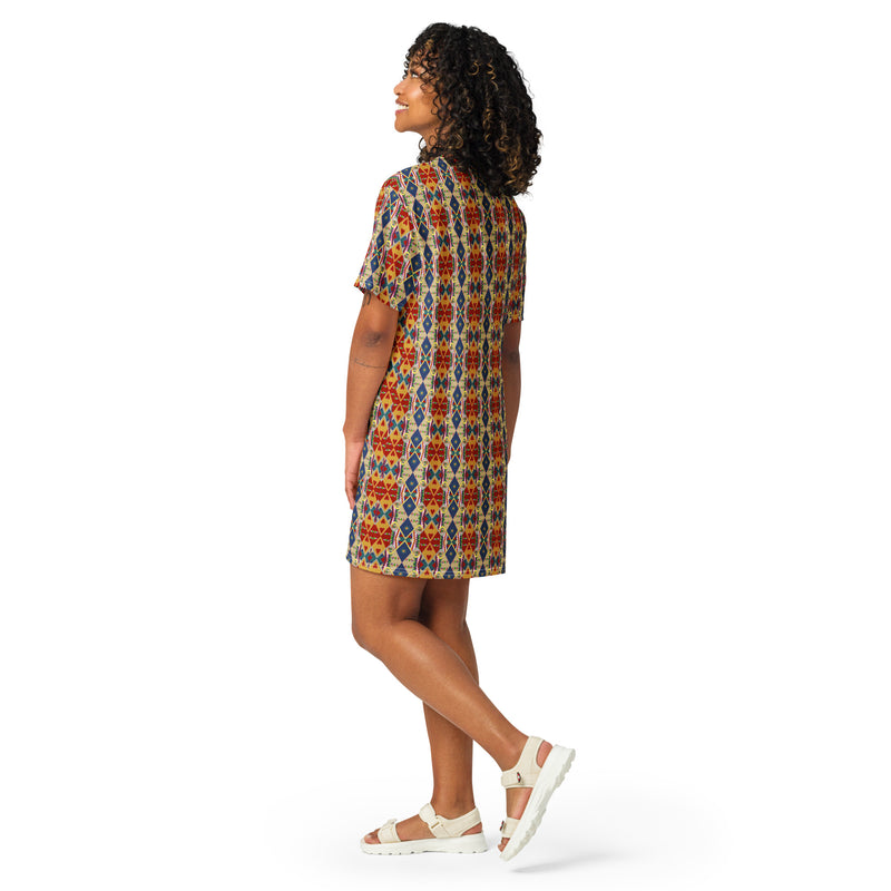 Egun Illuminations T-Shirt Dress | Afrocentric Fashion