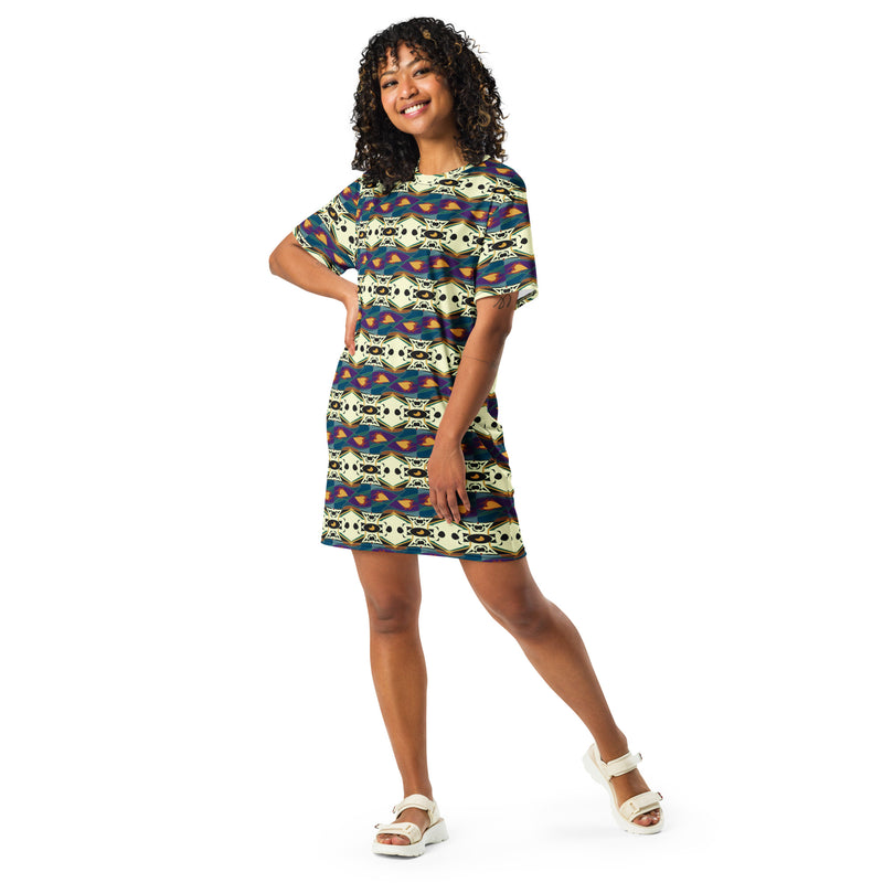 Spider Granma's Love Village T-Shirt Dress | Black Family Heritage