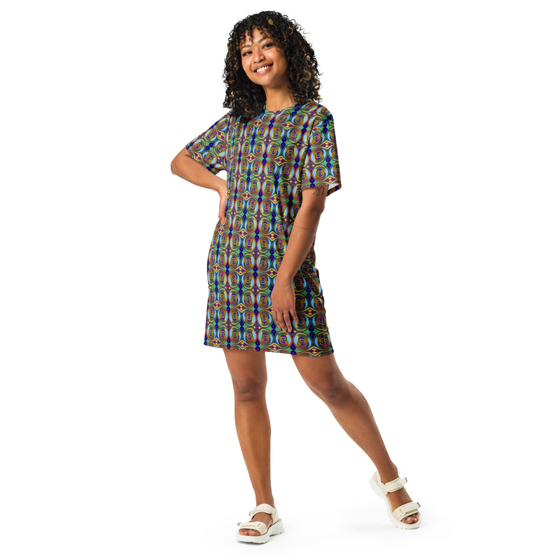 Strong Wind Working T-Shirt Dress | Black Goddess Power