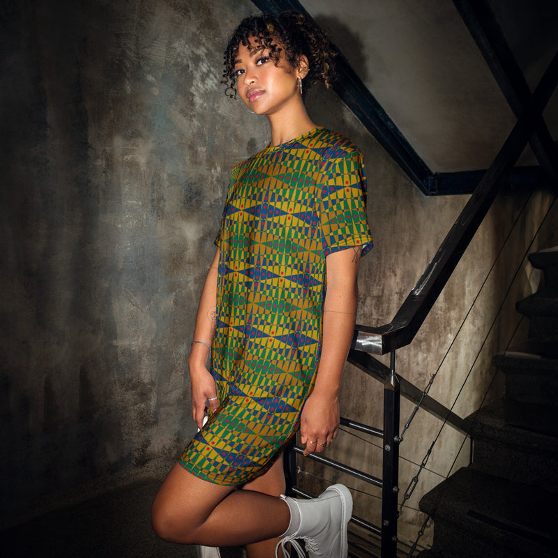Pitti Pat To Market T-Shirt Dress | Black Joy Fashion