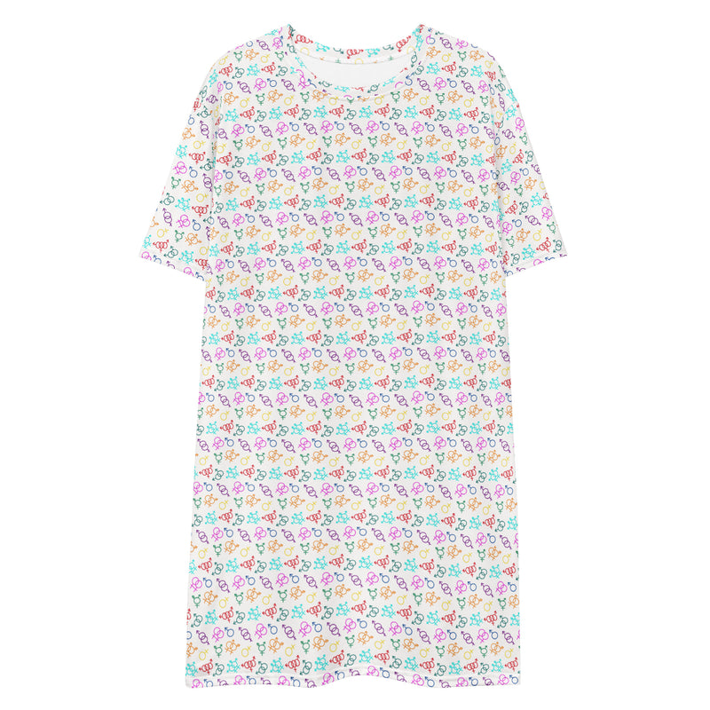 Come As You Are (Light) T-Shirt Dress | LGBTQ+ Pride Apparel