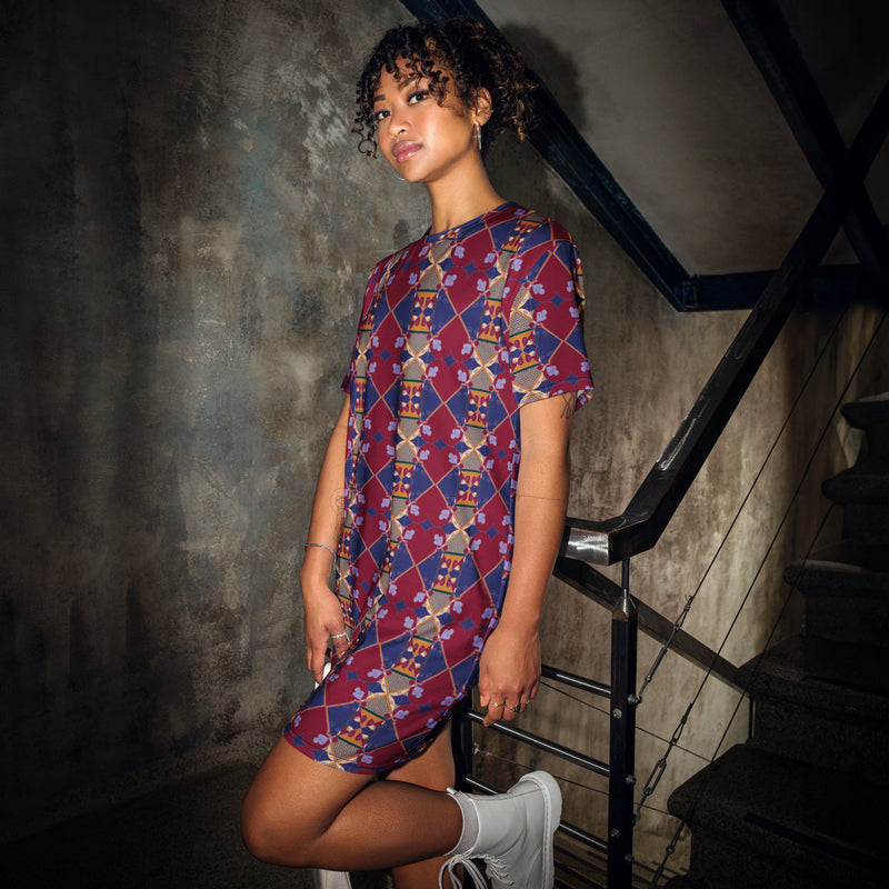 Ujamaa T-Shirt Dress | Kwanzaa & Black Pride Fashion