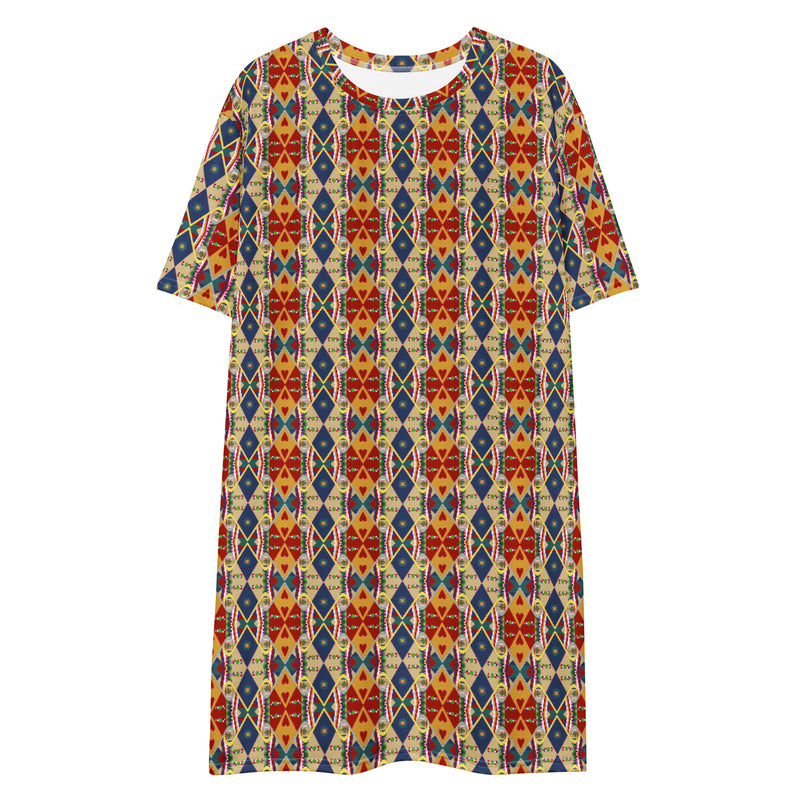 Egun Illuminations T-Shirt Dress | Afrocentric Fashion