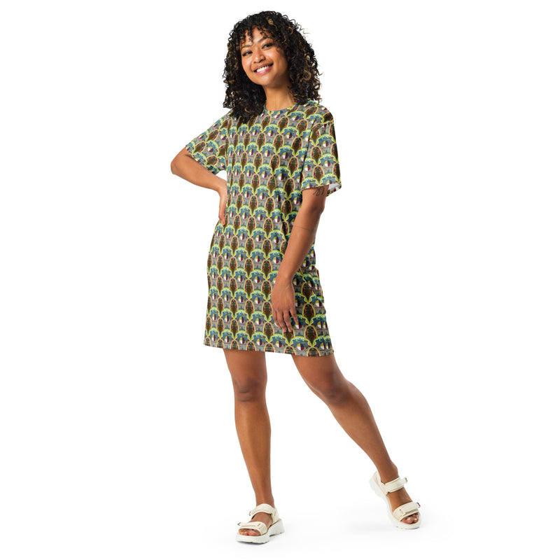 A Cellular Womb-In T-Shirt Dress | Black Queer Art