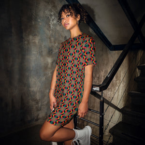 Spiritual Science T-Shirt Dress | Black Spiritual Art