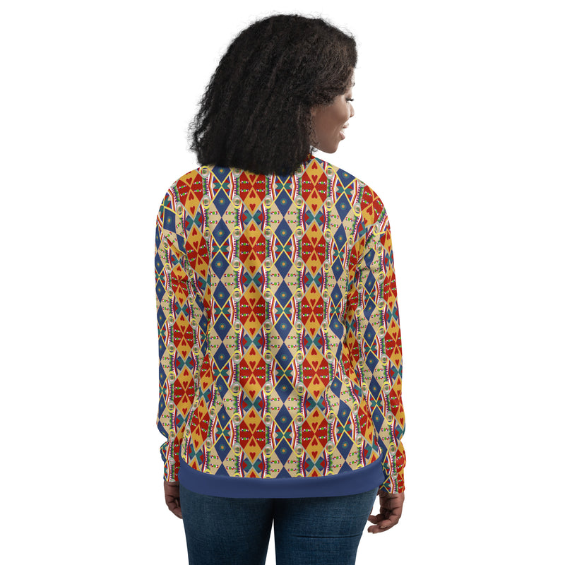 Egun Illuminations Bomber Jacket | Yoruba Spirituality Art