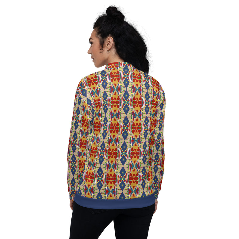 Egun Illuminations Bomber Jacket | Yoruba Spirituality Art