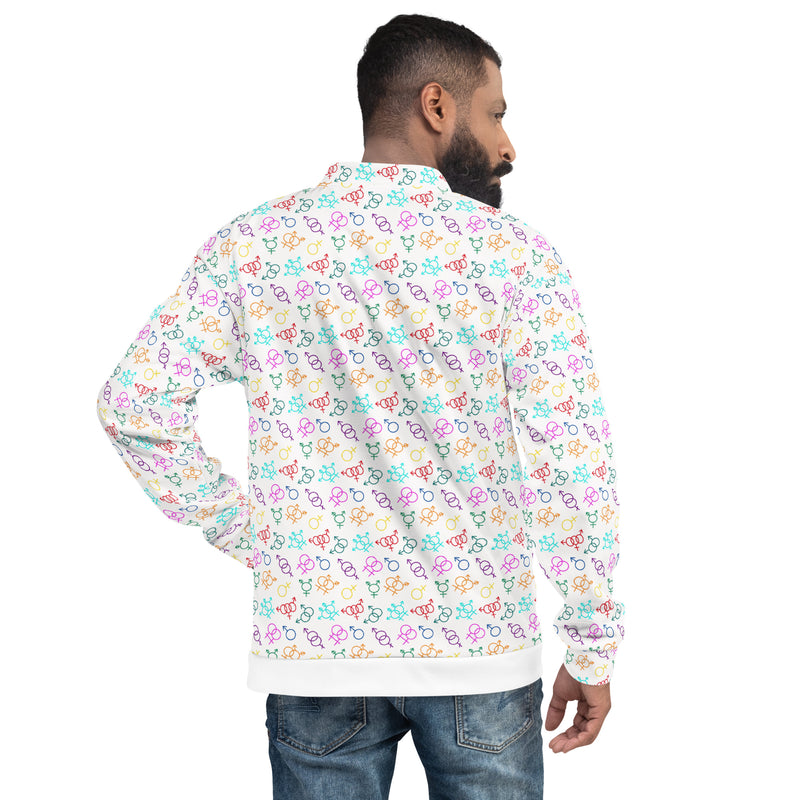 Come As You Are (Light) Bomber Jacket | Queer Art