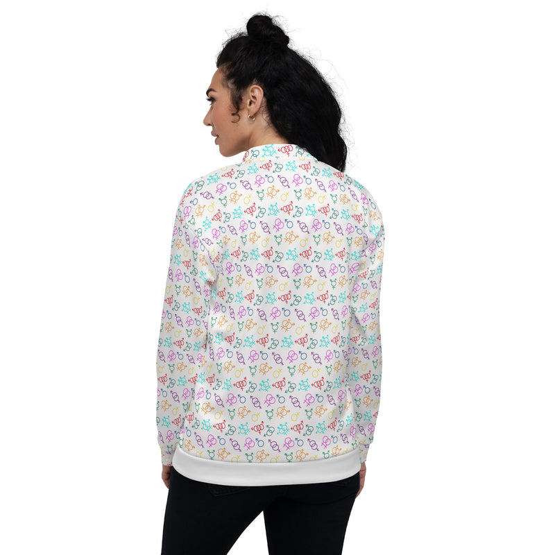 Come As You Are (Light) Bomber Jacket | Queer Art