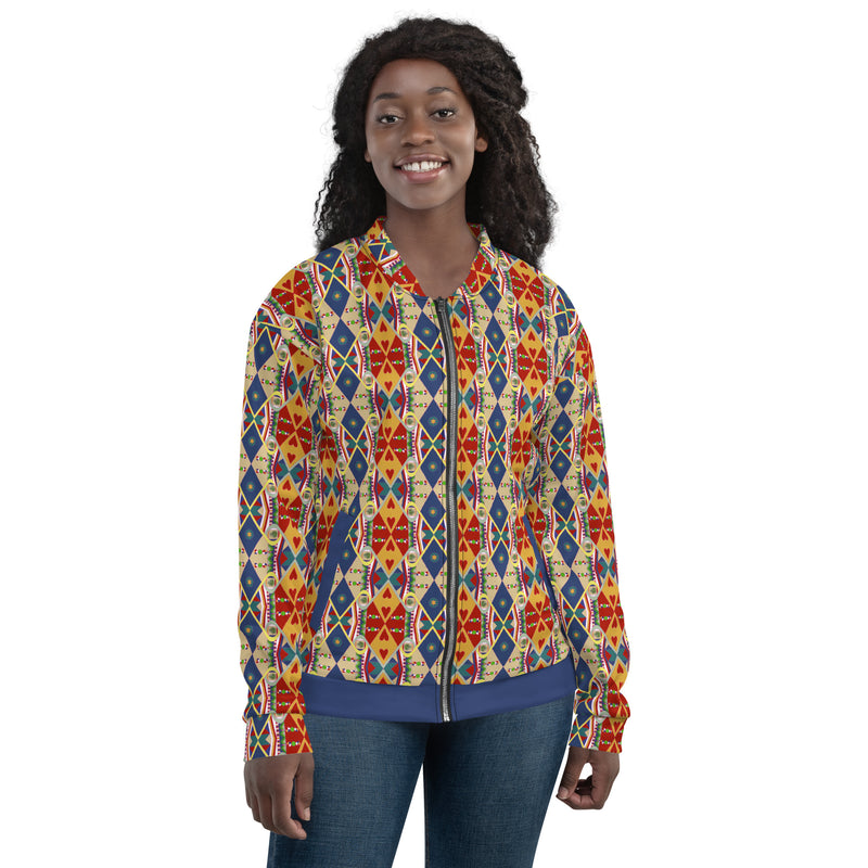 Egun Illuminations Bomber Jacket | Yoruba Spirituality Art