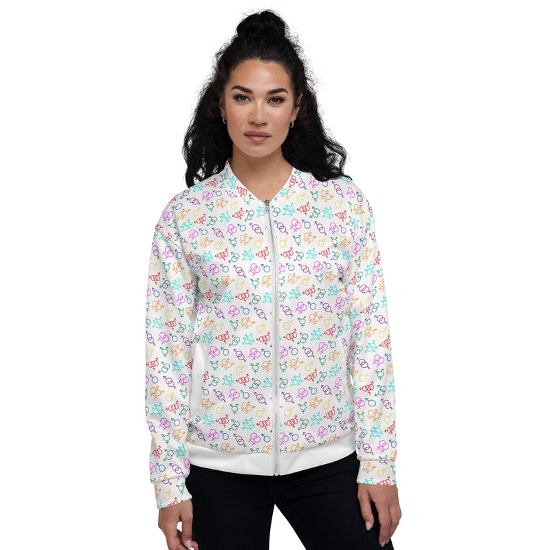 Come As You Are (Light) Bomber Jacket | Queer Art