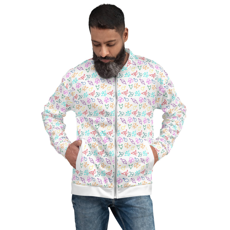 Come As You Are (Light) Bomber Jacket | Queer Art