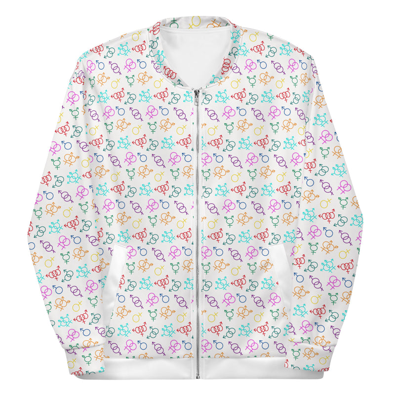 Come As You Are (Light) Bomber Jacket | Queer Art