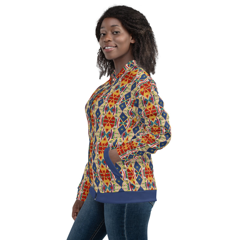 Egun Illuminations Bomber Jacket | Yoruba Spirituality Art