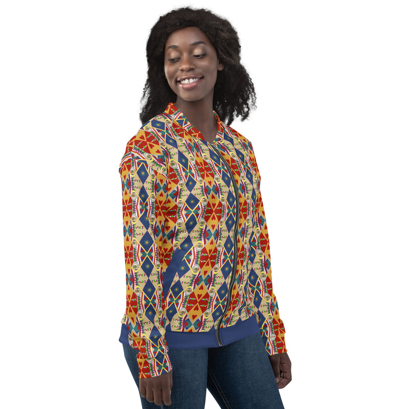 Egun Illuminations Bomber Jacket | Yoruba Spirituality Art