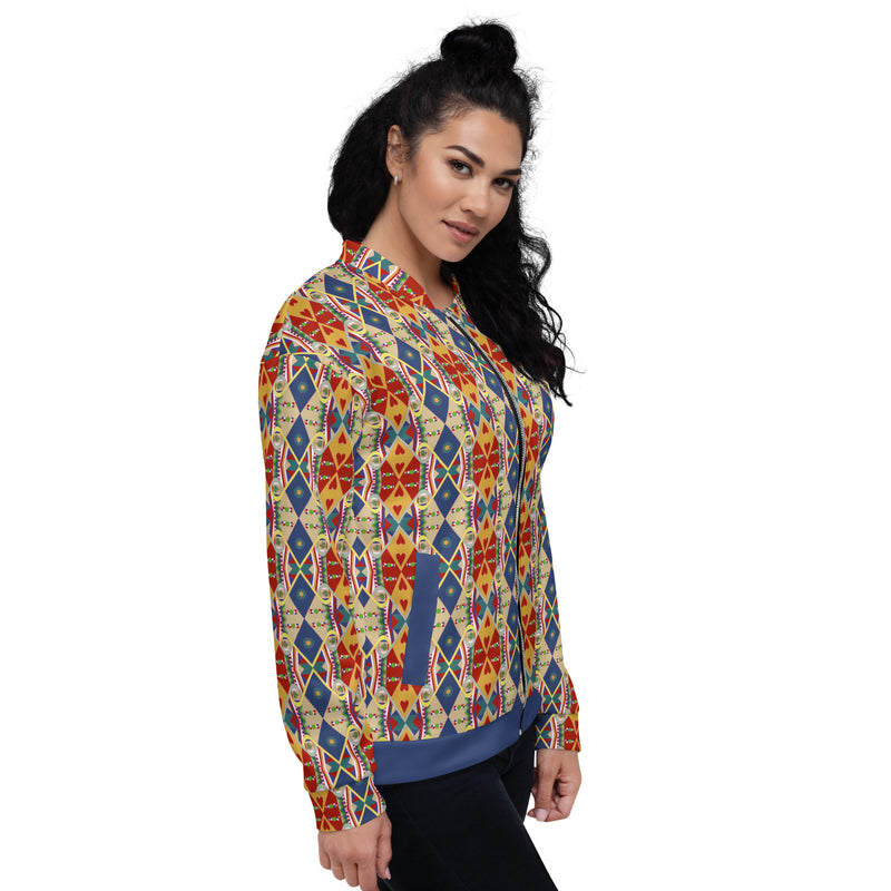 Egun Illuminations Bomber Jacket | Yoruba Spirituality Art