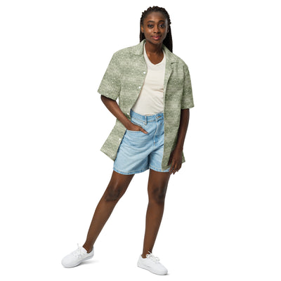Spanish Moss Button Shirt | Afrocentric Southern Pride