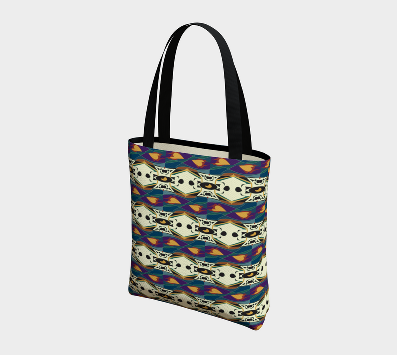 Spider Granma's Love Village Tote Bag | Black Family Heritage