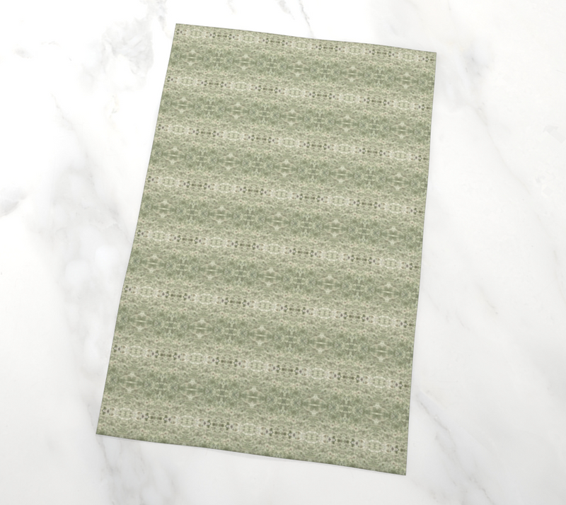 Spanish Moss Tea Towel | Afrocentric Kitchen Decor