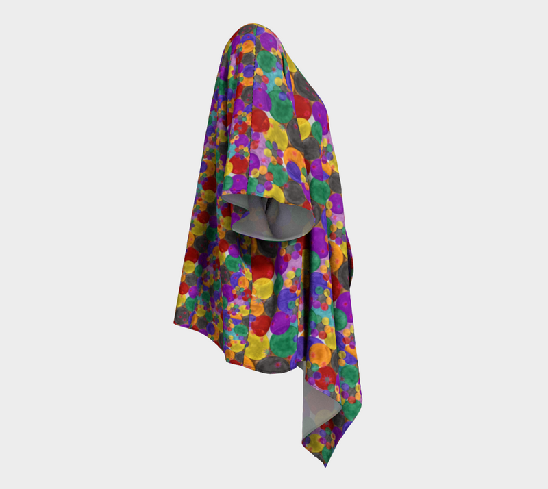 Bubbling With Pride Draped Kimono | LGBTQ+ Pride Fashion
