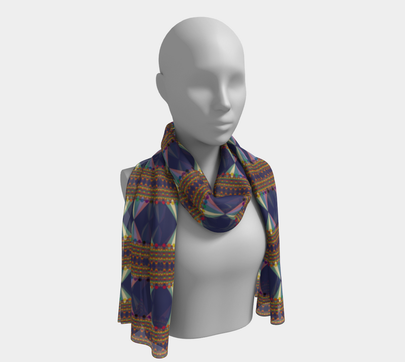 Vibing On The Wavelength Long Scarf | Queer Art