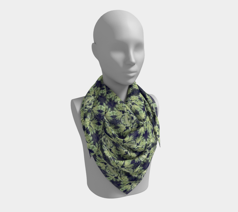 Lovin Lichen Square Silk Scarf | Queer Art & Black Pride
