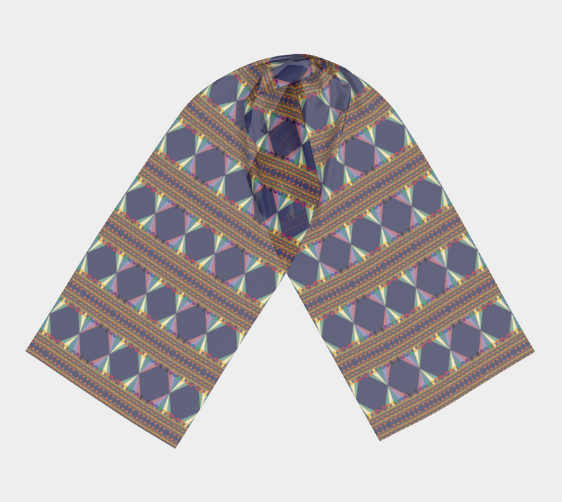 Vibing On The Wavelength Long Scarf | Queer Art